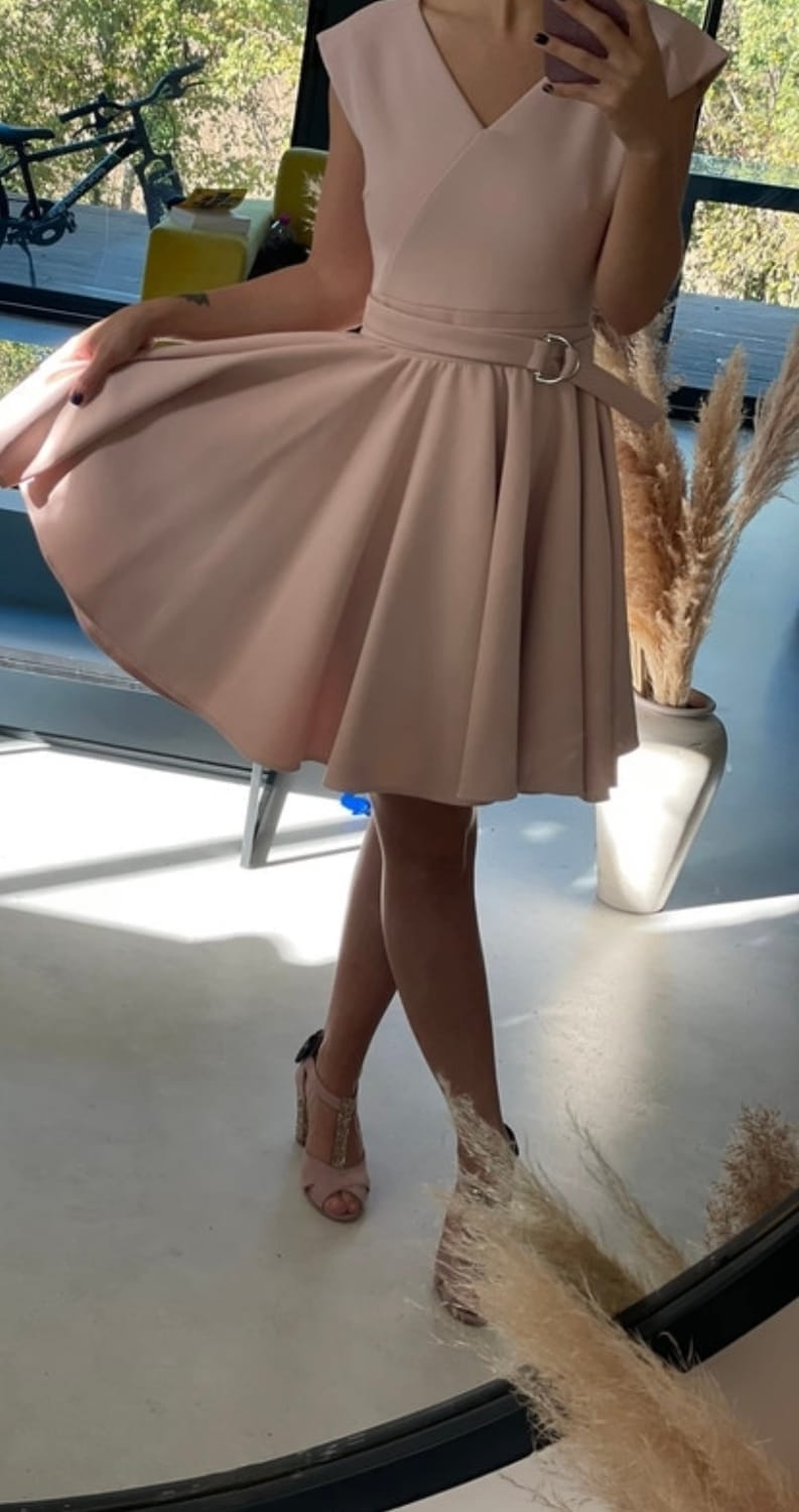 Robe Patineuse rose Maje