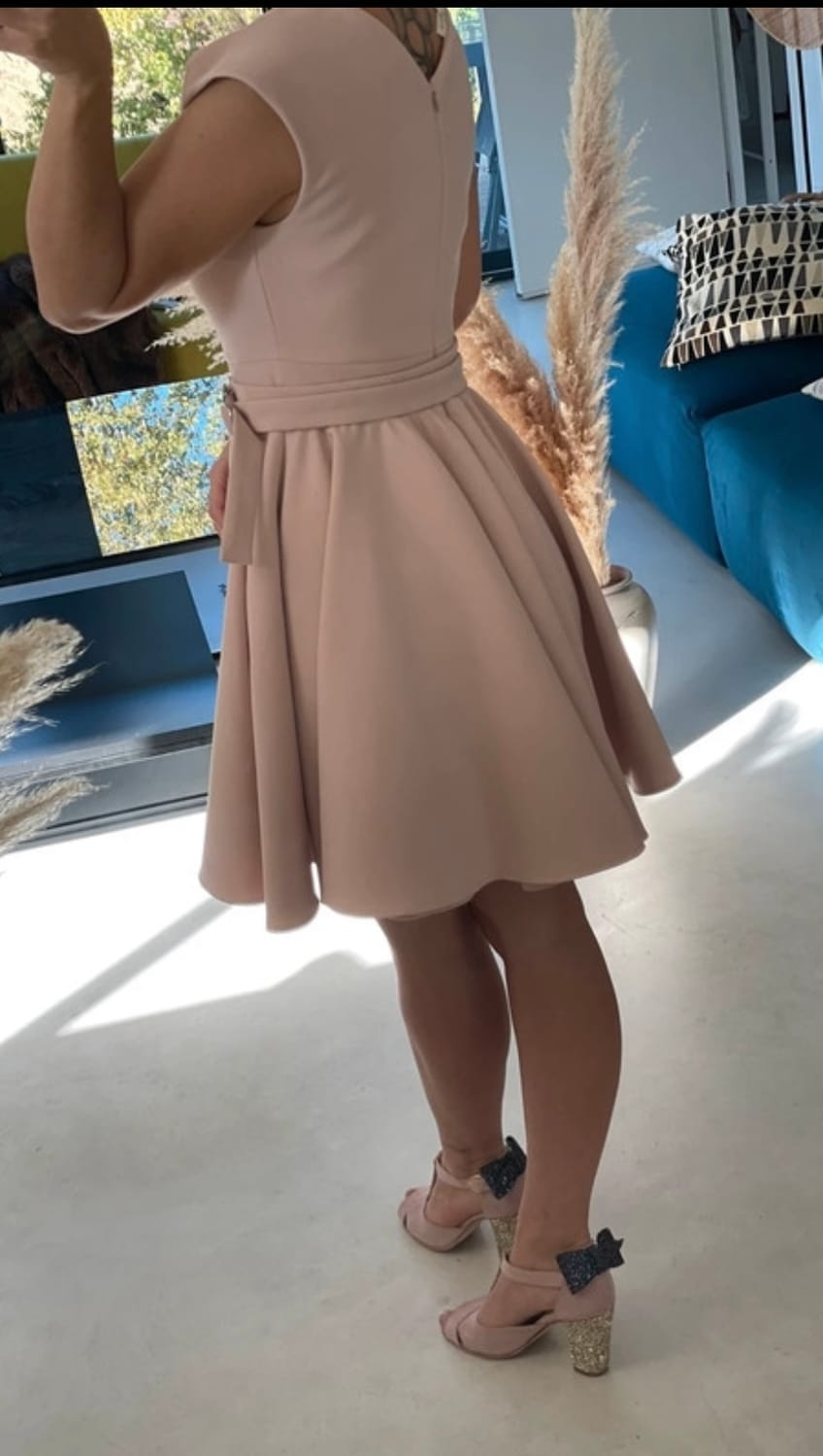 Robe Patineuse rose Maje