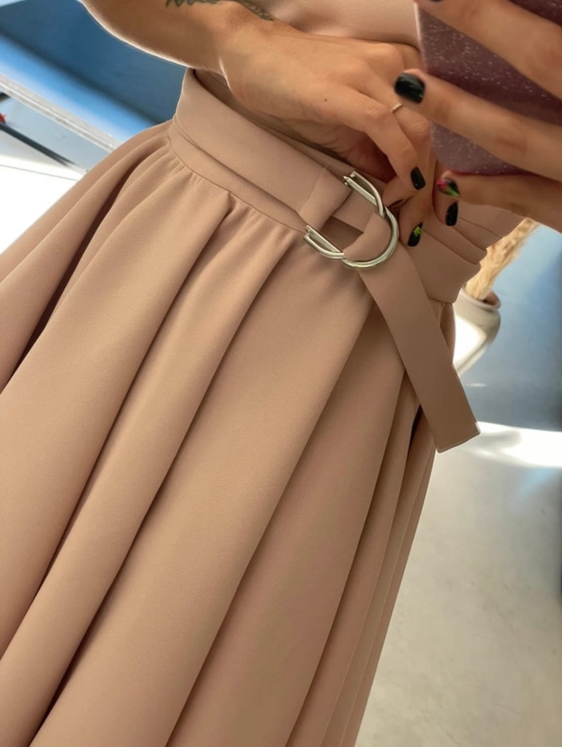 Robe Patineuse rose Maje