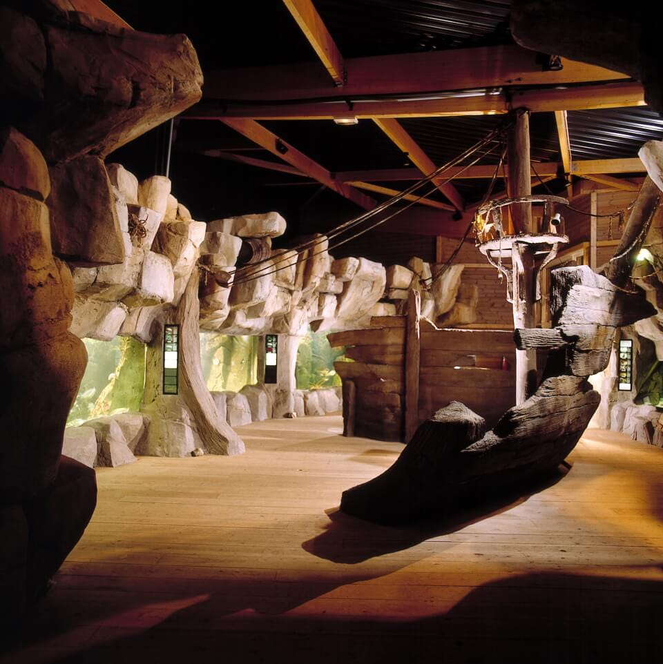 Décor de bassin et faux rochers pour l’Aquarium d’Audierne