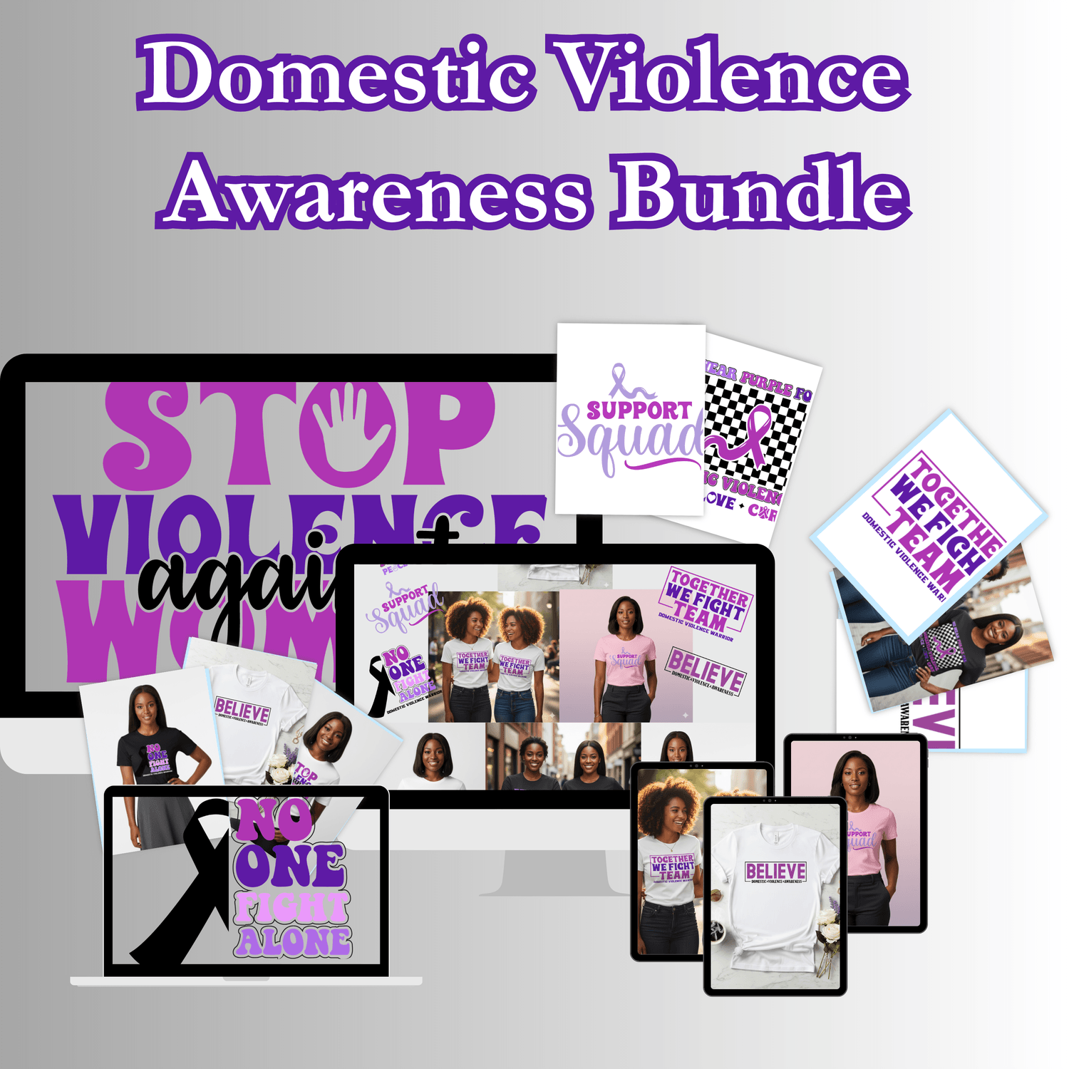 Domestic Violence Awareness Design Bundle