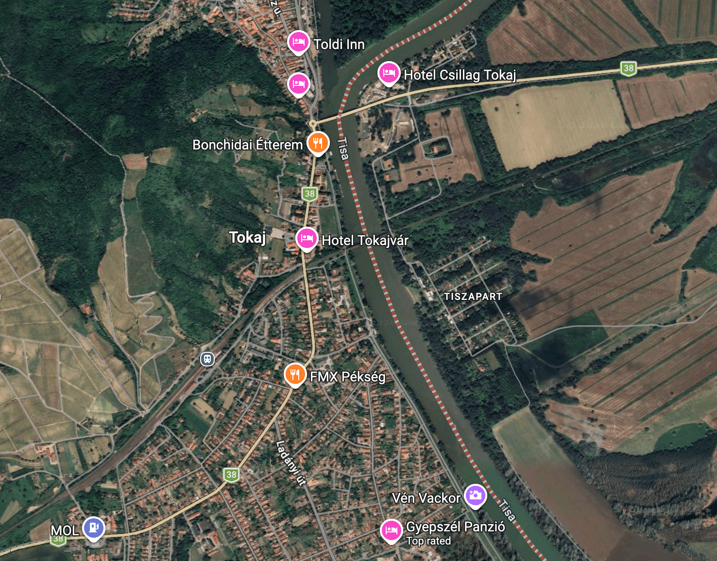 Sample Google Maps screenshot for the audit report