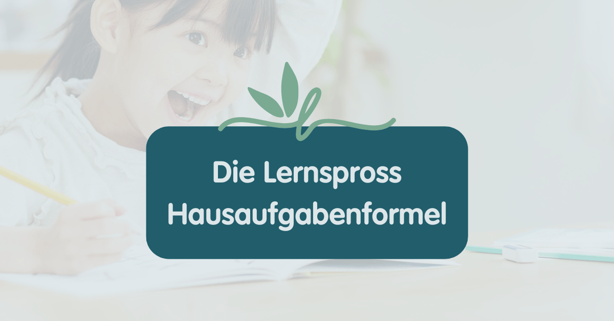 Titelgrafik mit Schultüte, Büchern und Stiften. Aufschrift: ‚Entspannter in den neuen Schulalltag‘ mit Lernspross-Logo.
