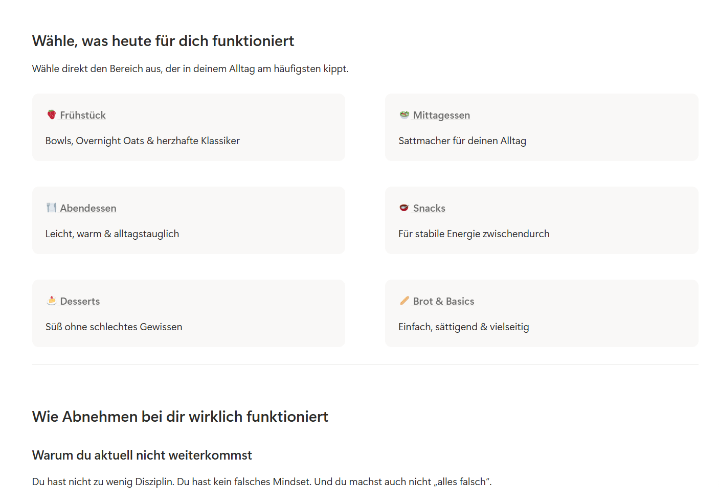 Notion-Ansicht: Kategorien wählen