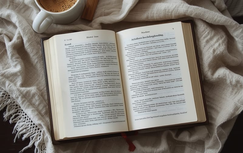 Norwegian book coffee reading