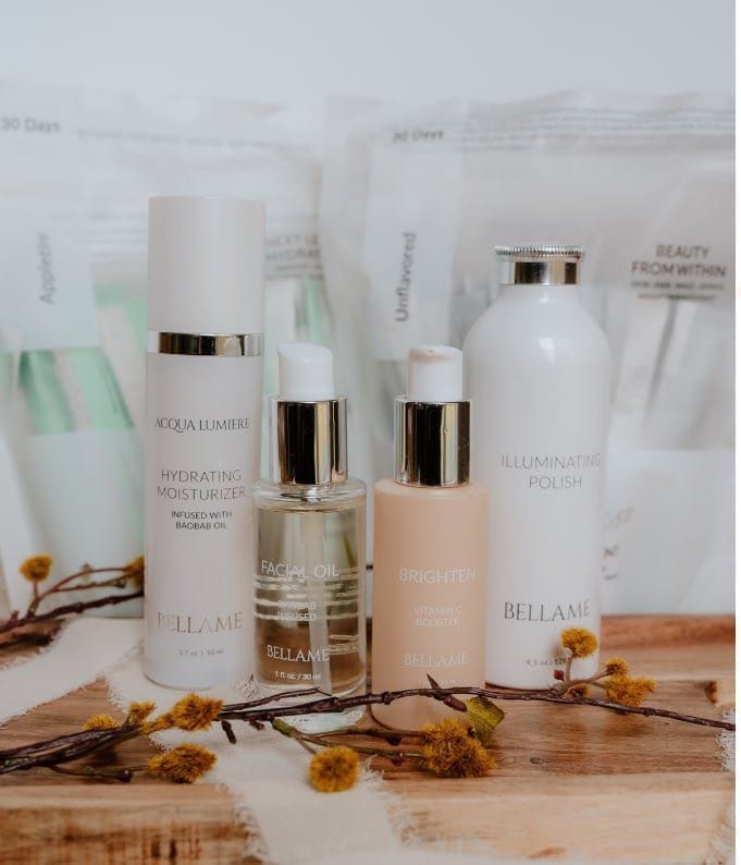 October Edit products cognitive energy, beauty boost collagen, niacinamide, eye masks, moisturizer