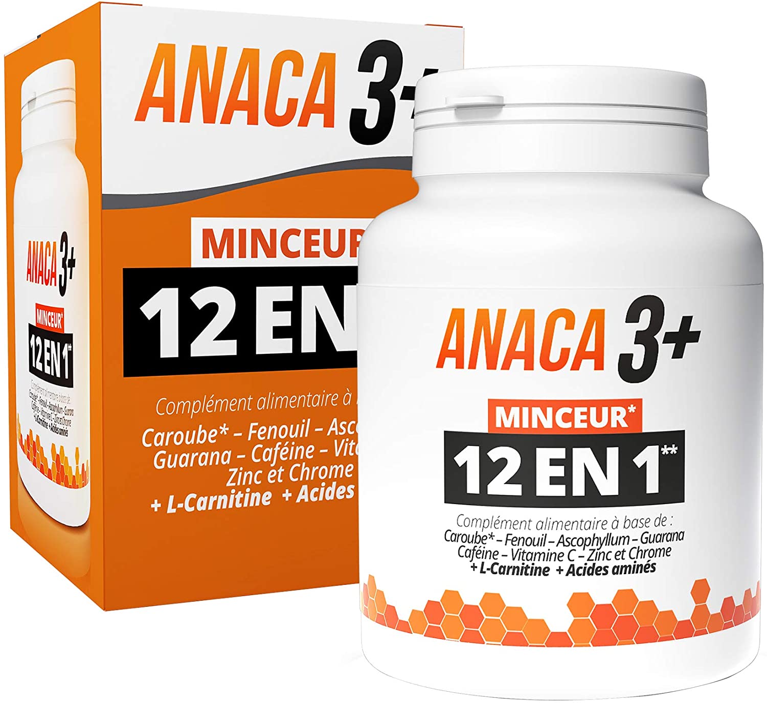 ANACA 3+ , complément alimentaire ,réduire le sucre ,perte du poids ,maigrir, mincir ,brulure de graisse 