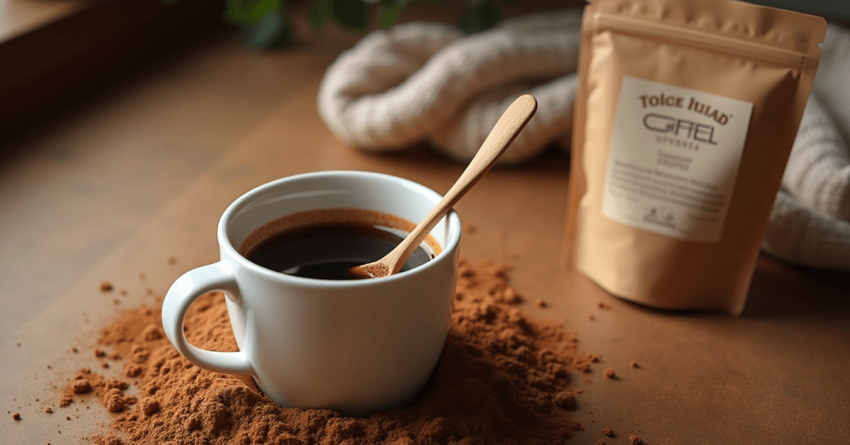 Enhancing coffee with a metabolism-boosting powder for better energy and fat-burning