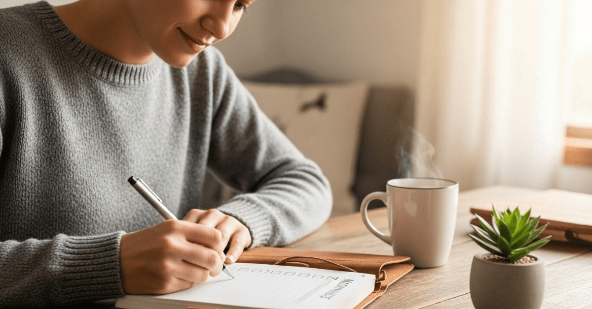 Making and keeping small promises each morning builds trust in yourself