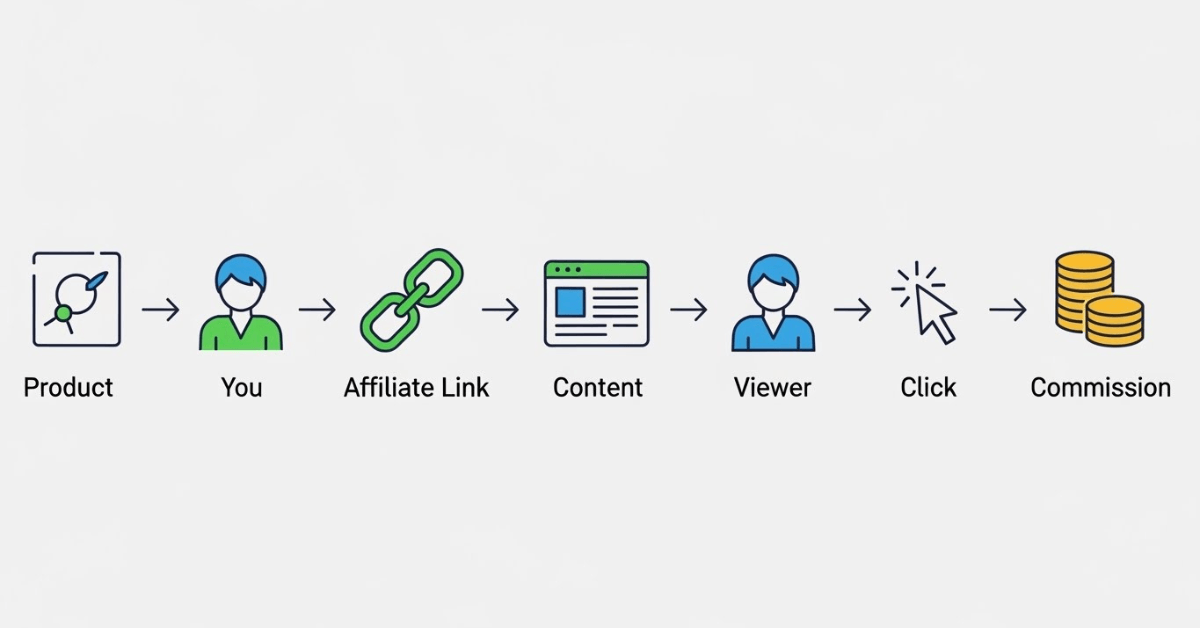 How affiliate marketing works from product to payout