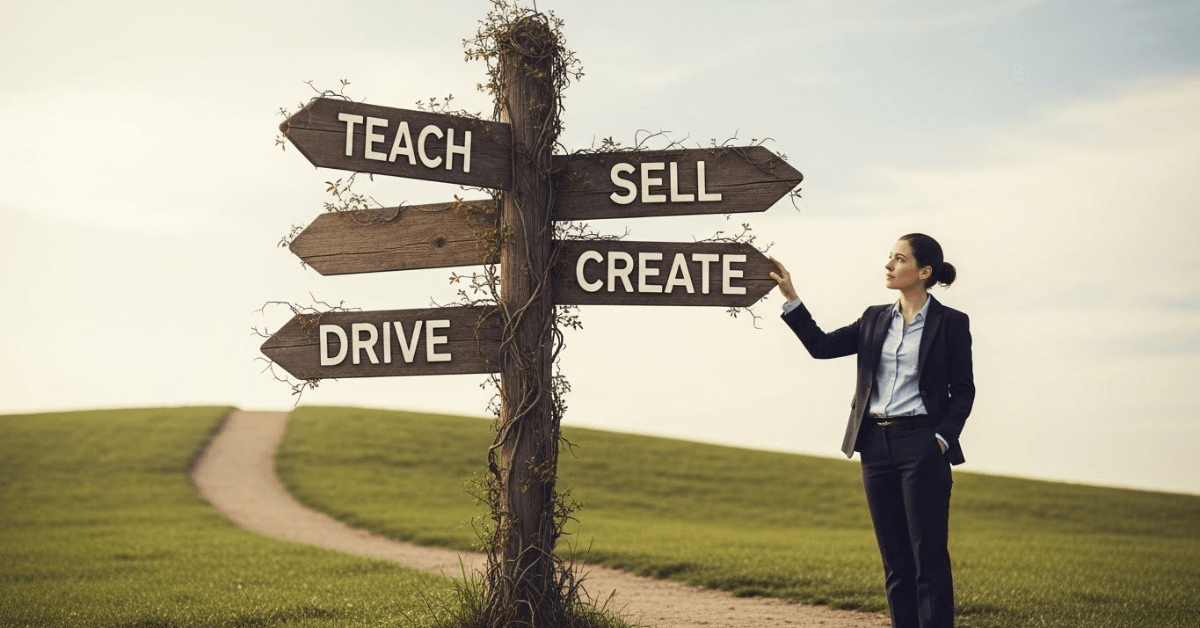 Choosing a side hustle path to start earning extra money