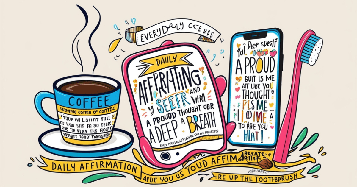 Micro-habits stacked onto daily cues like brushing teeth or pouring coffee