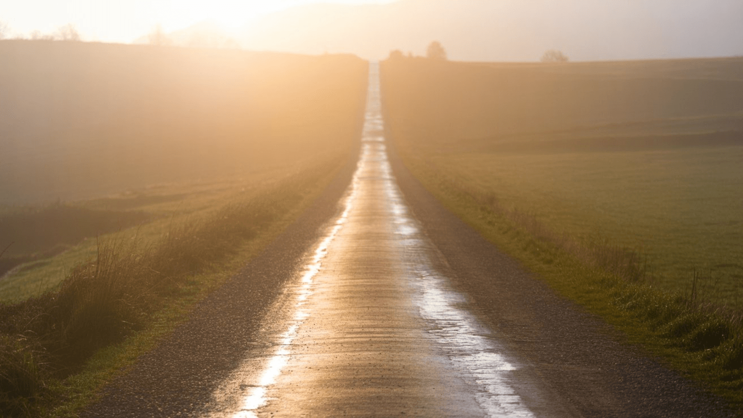 Long open road extending into light, symbolizing clarity, direction, and moving forward with purpose