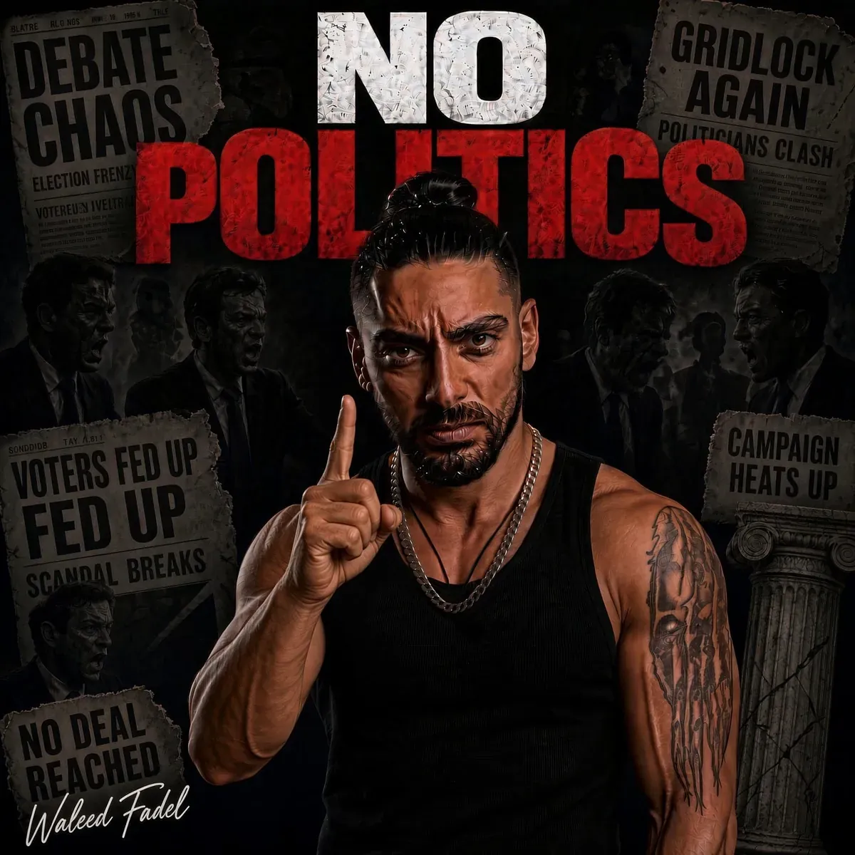 No Politics by Waleed Fadel, music cover