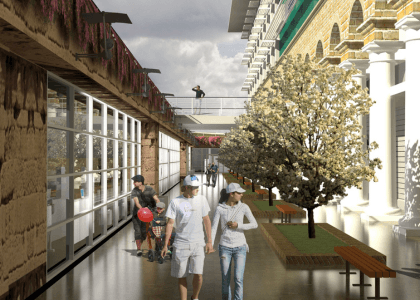 Retail prototype building designed by Raphael Architecture