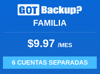 GotBackup mensualidad