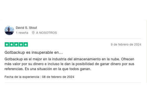 Testimonio GotBackup