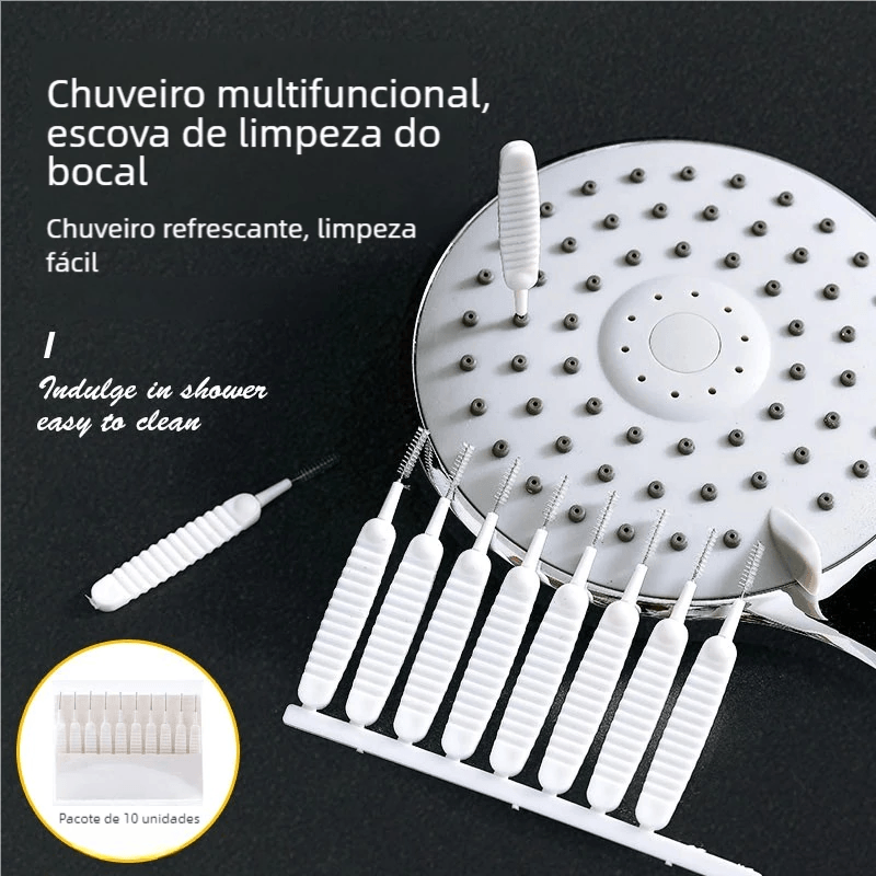 Kit 30 Escova Desentope Chuveiro Mini Limpador Celular Multifuncional