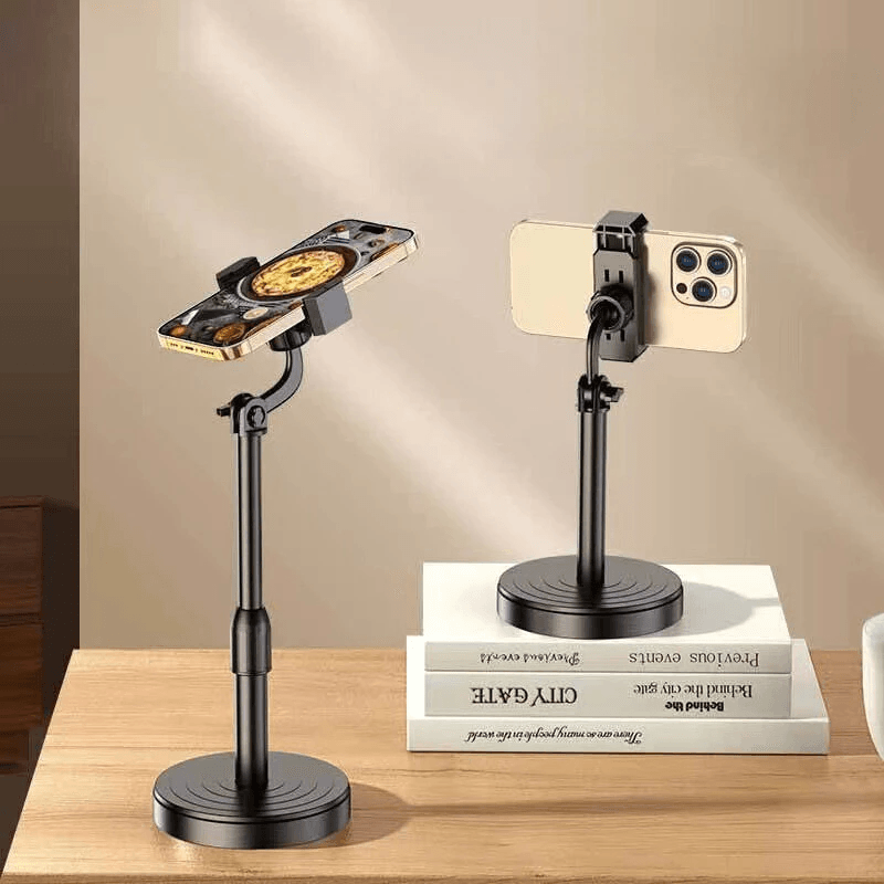 Suporte De Celular Tripé Para Mesa Ideal Para Gravação de Vídeos Mini Pedestal Ajustável 360°