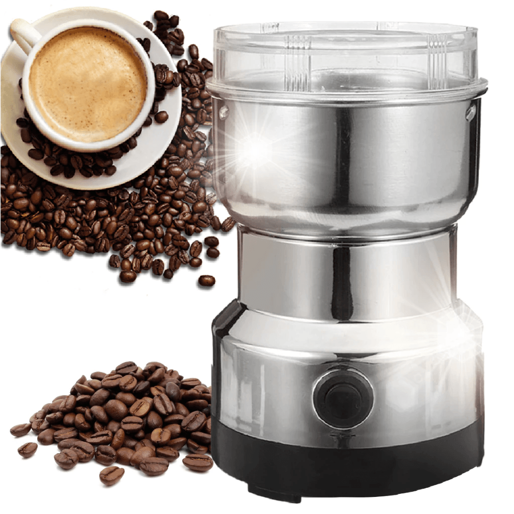 Moedor De Café Grãos Sementes Elétrico Automático Gourmet Profissional Em Aço Inox 110v