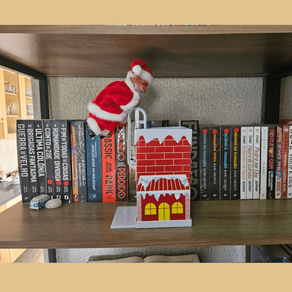 Papai Noel Musical Na Casinha Chamine Com Movimento Natal Decoracao Festa Crianca