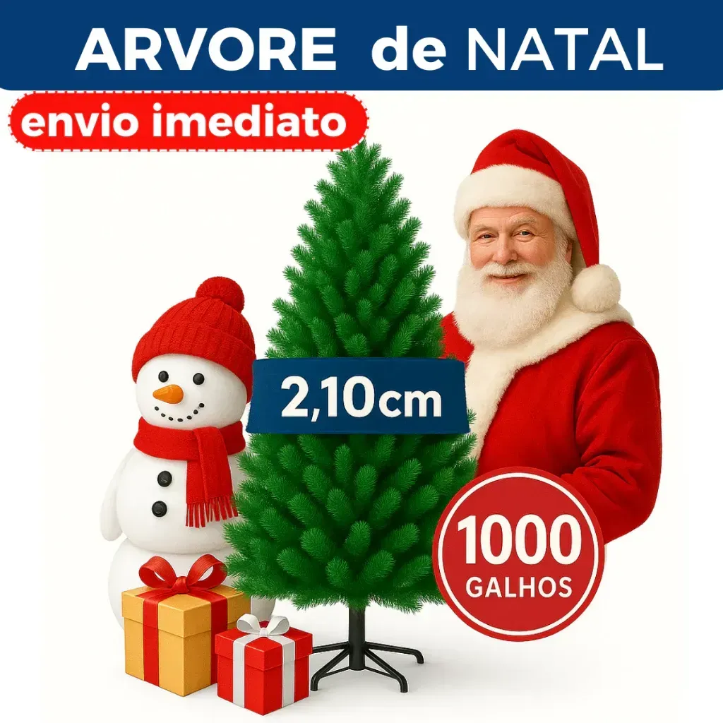 Arvore de Natal Cheia Tradicional 1000 Galhos