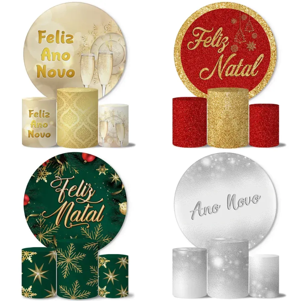 Kit Painel Redondo trio natal