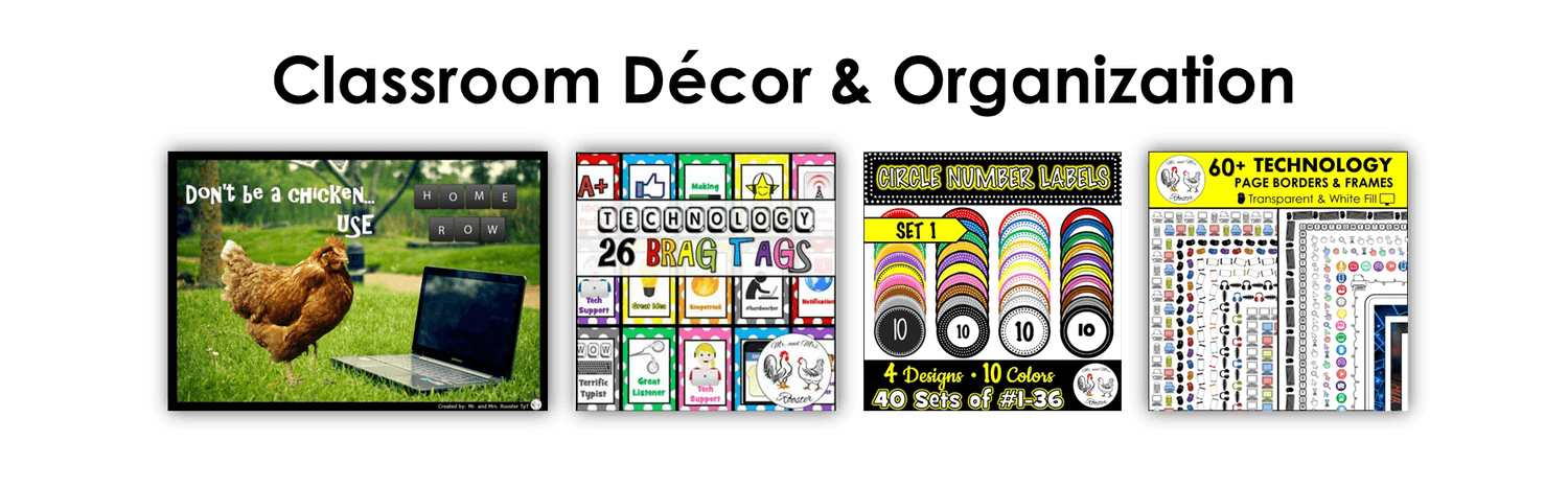 Classroom Decor and Organizations Posters and Classroom Labels