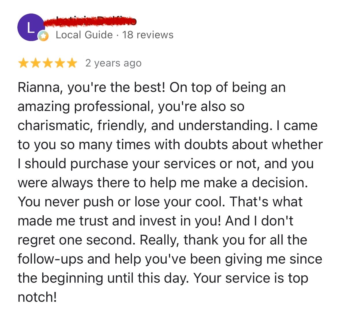 Customer message about the M.I.C.R.O. Tool Method