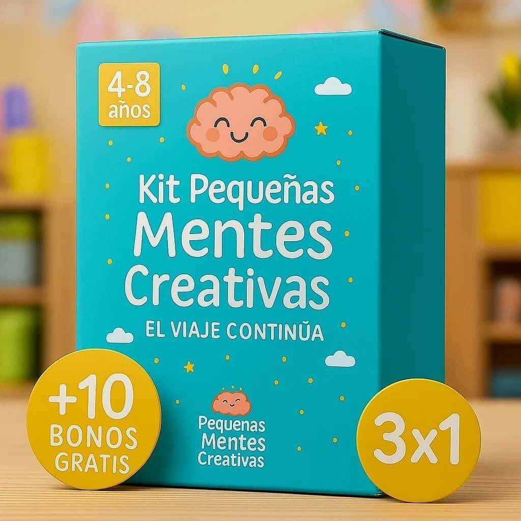 Niño aprendiendo con el kit