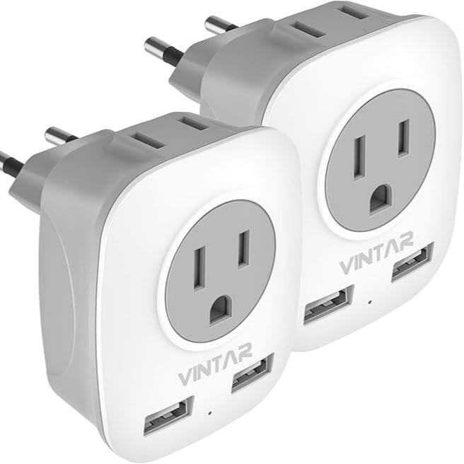 2-Pack EU Adapter