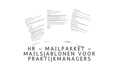 HR – Mailpakket – Mailsjablonen voor praktijkmanagers