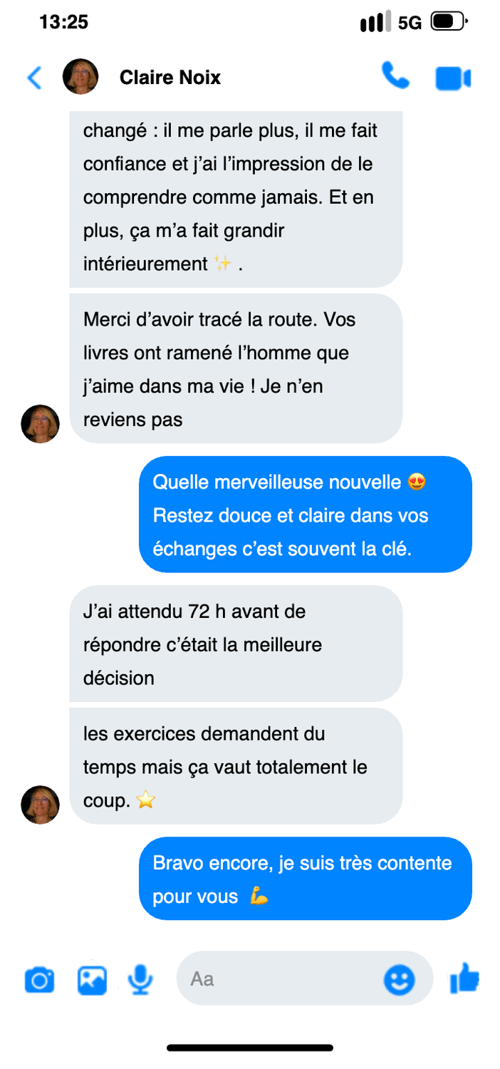 Avis cliente — Claire