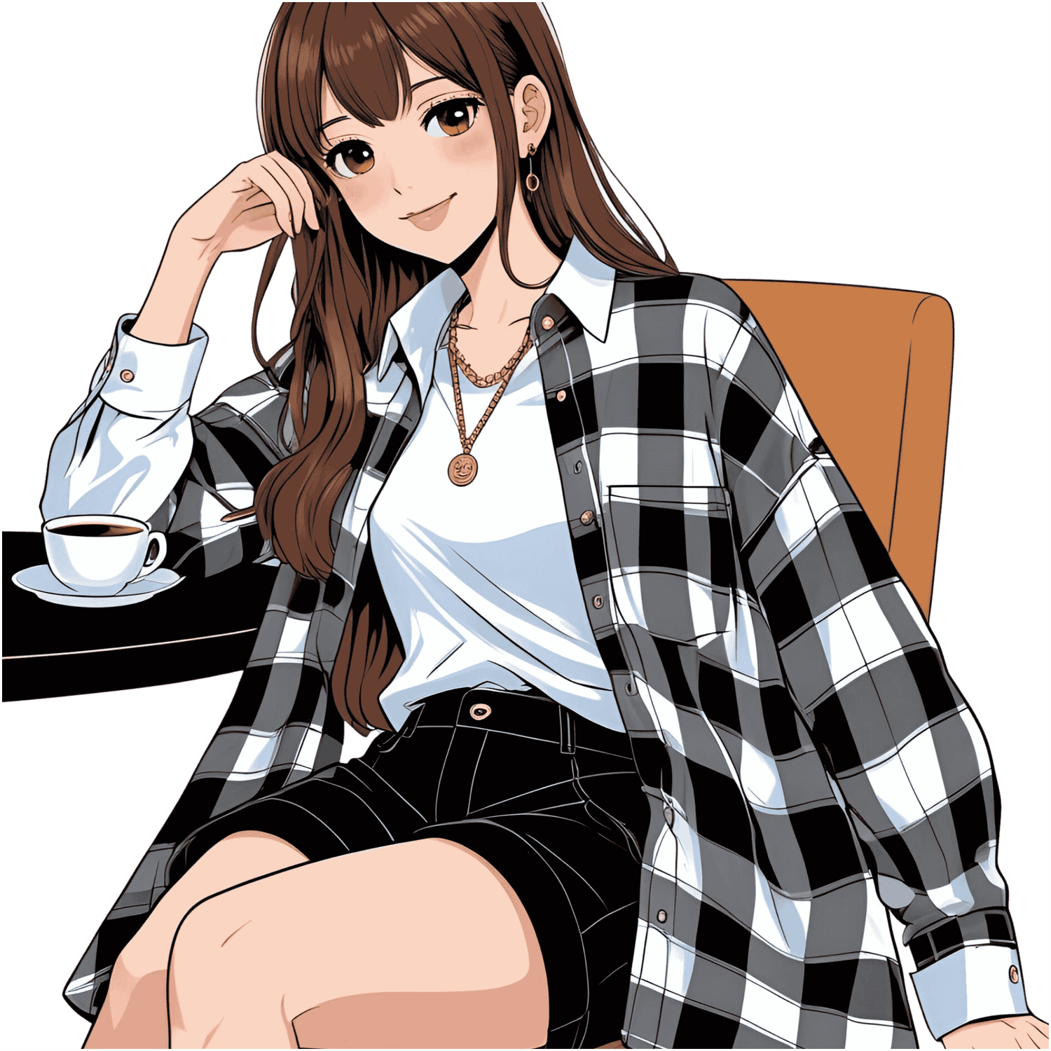 Illustration of Zephirielle, creator of digital products and resources for writers