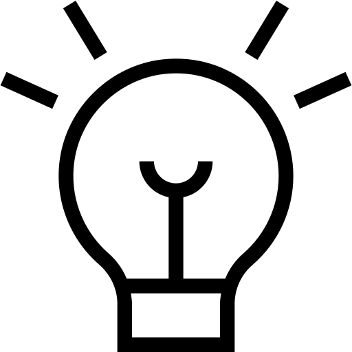 Lightbulb icon representing story ideas