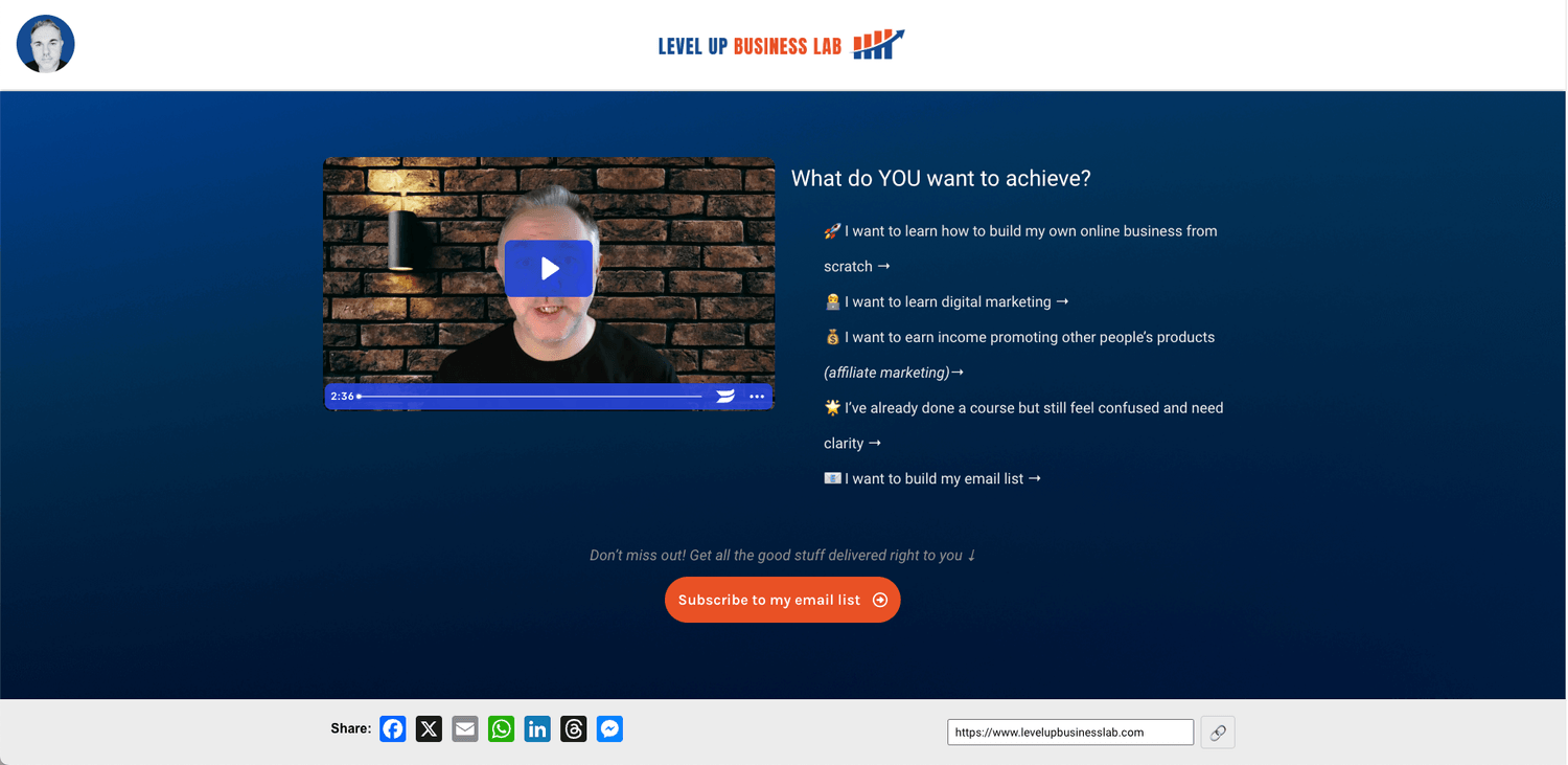 Mark Shiers | Level Up Business Lab Website