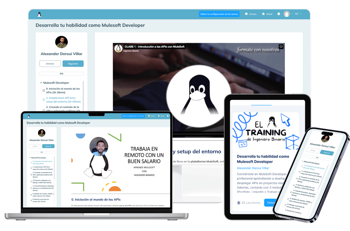 El Training MuleSoft Developer en todos tus dispositivos