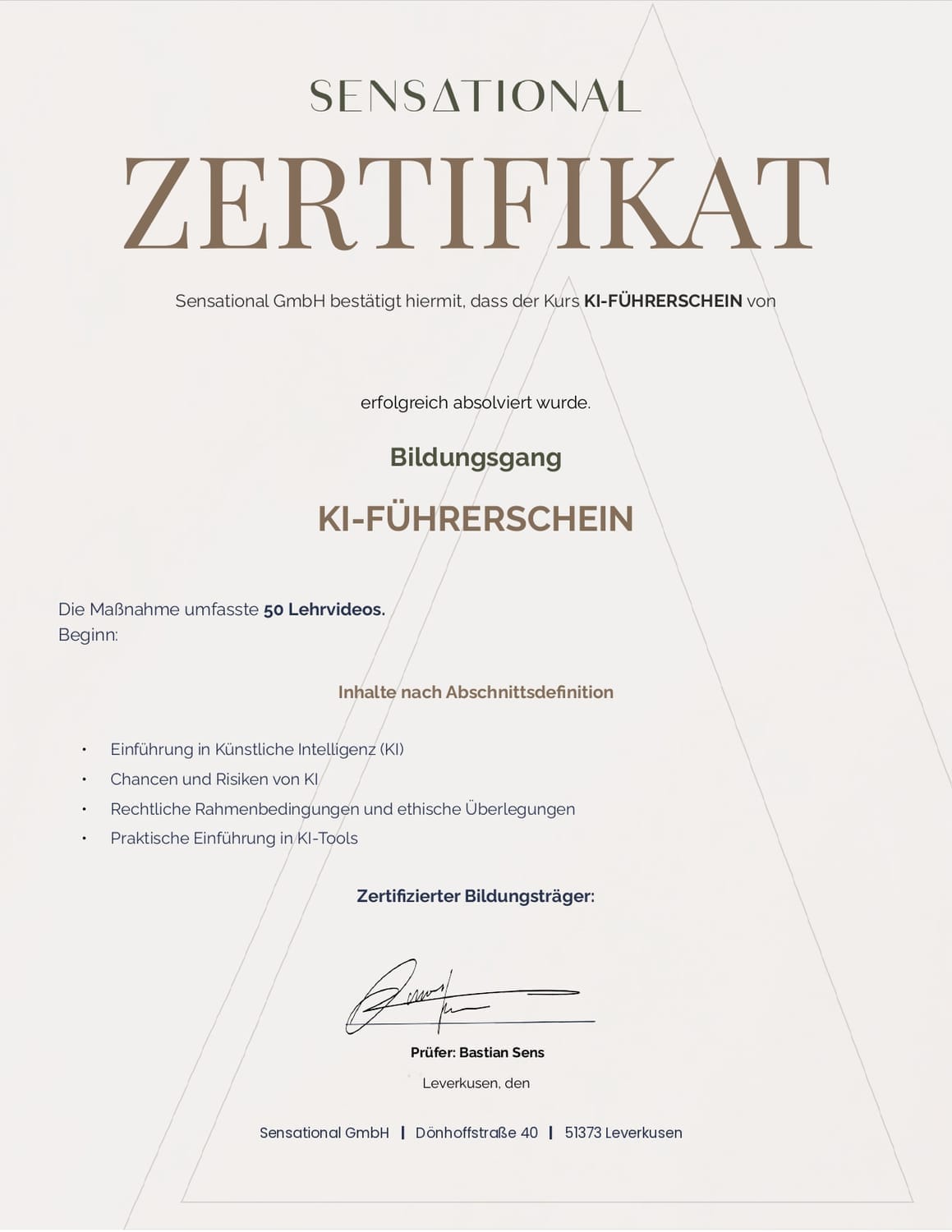 KI-Führerschein Online-Kurs für Teams – Flexibles Lernen & Zertifikat inklusive“