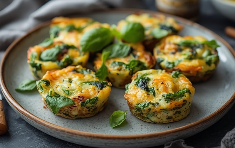 frittata spinach feta cups