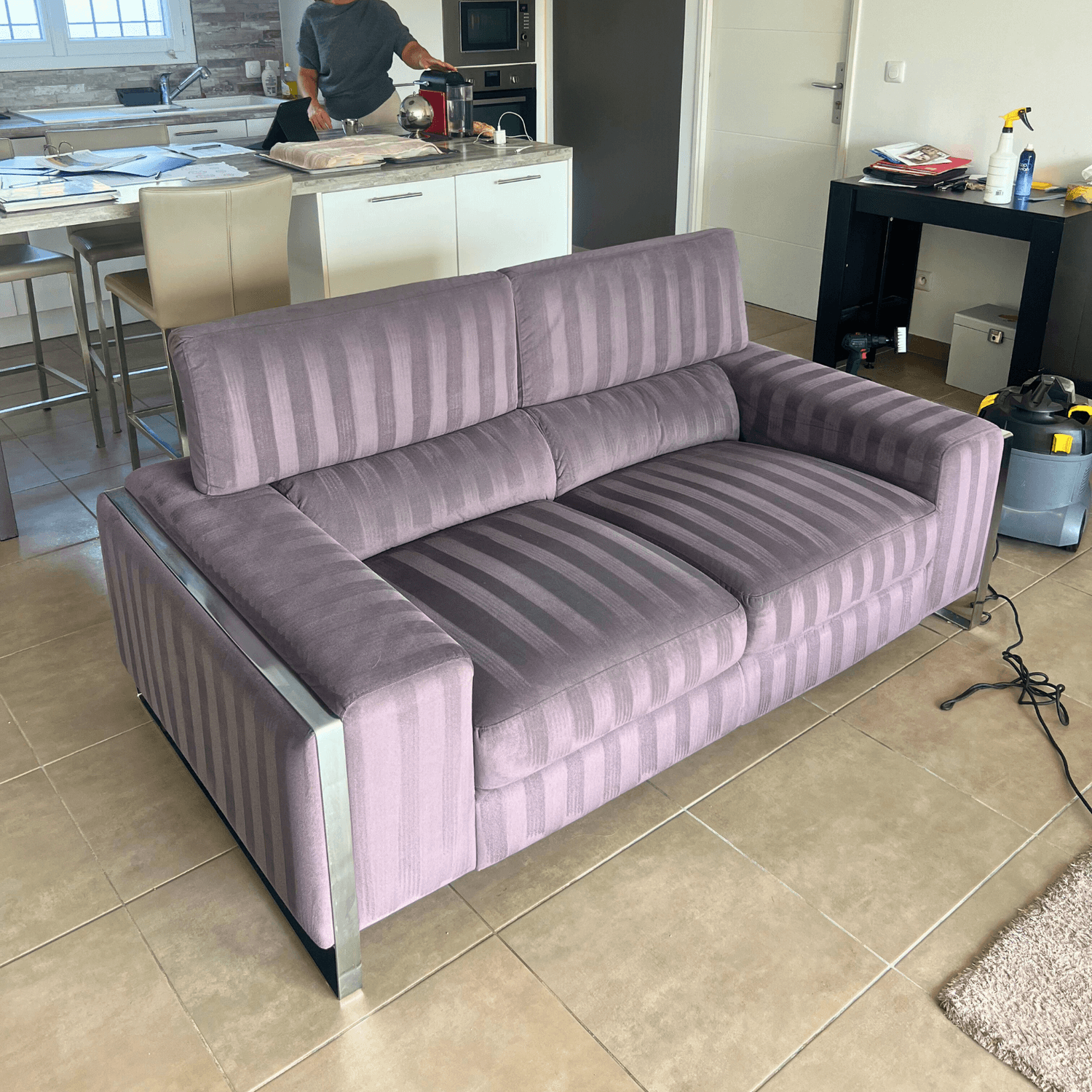 Résultat nettoyage canapé – DriveClean