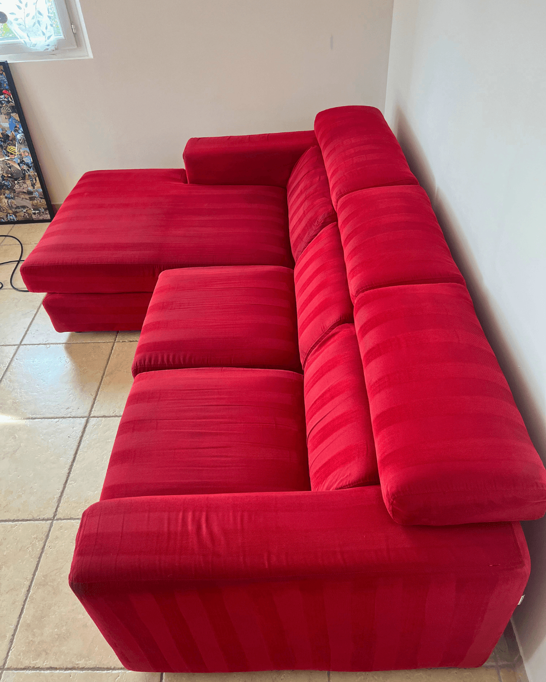 Après nettoyage canapé Fréjus à domicile – DriveClean (assise assainie)