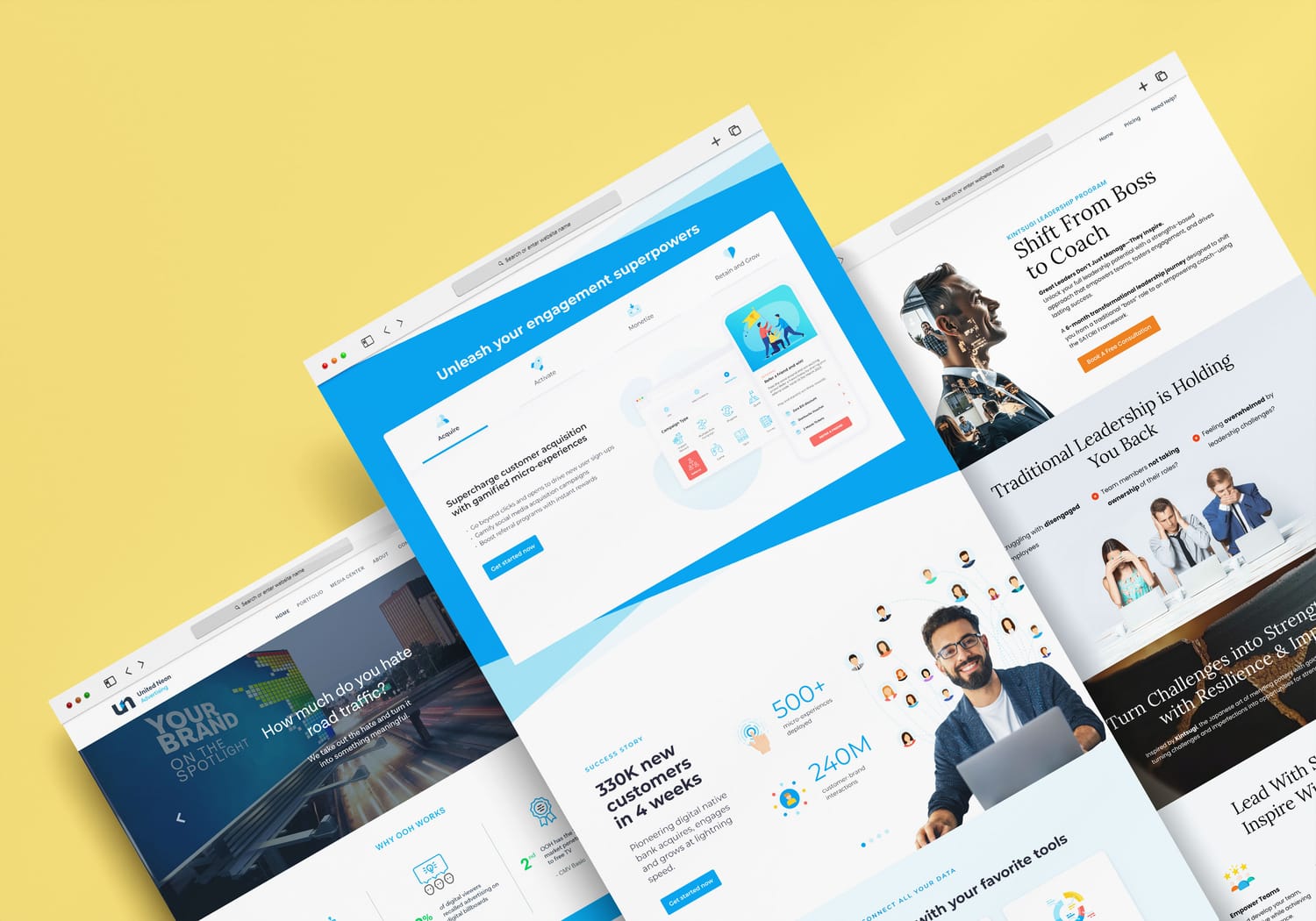 Conversion-focused website examples built by Gazeable