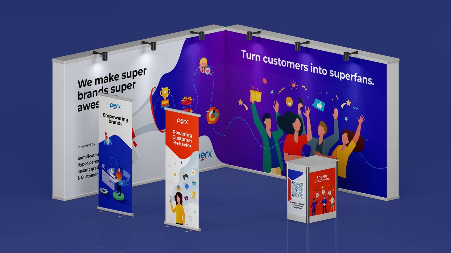 Gazeable portfolio sample: Event Wall