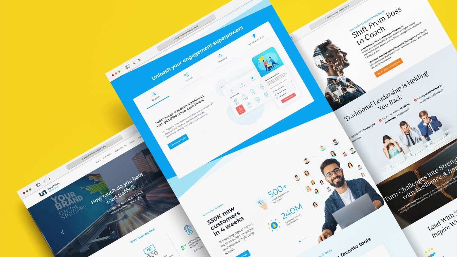 Gazeable portfolio sample: Websites