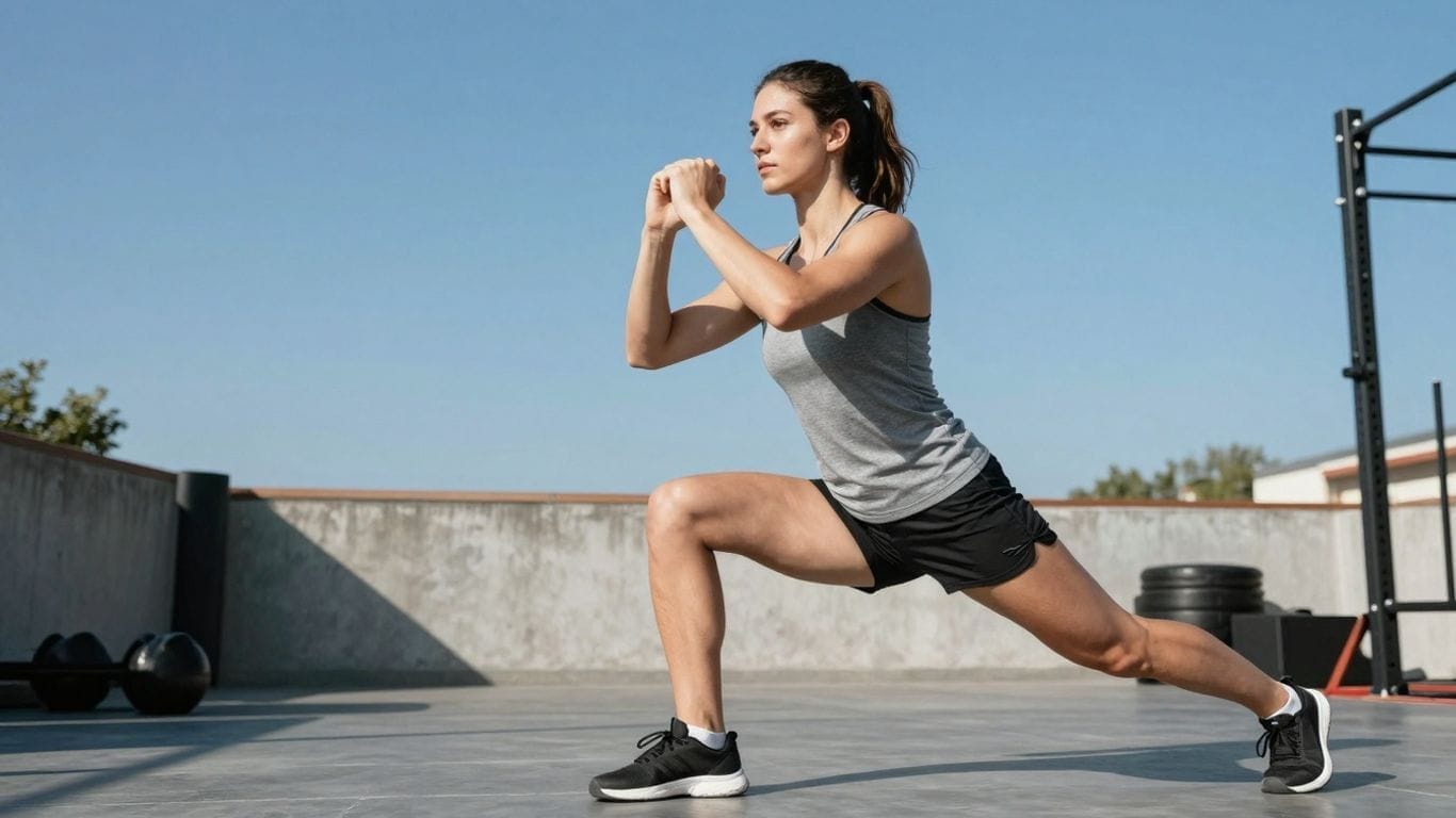 Person exercising to lose weight.