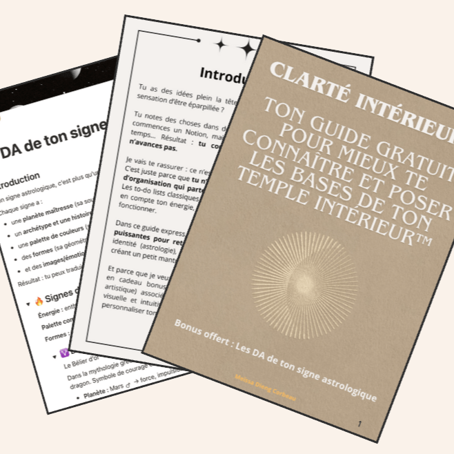Guide gratuit – Les bases de ton Temple Intérieur™