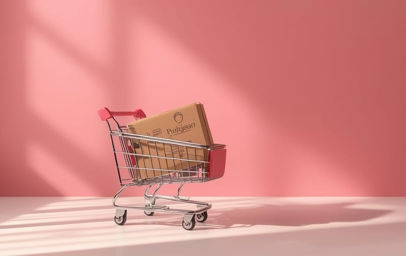 shopping packages cart products