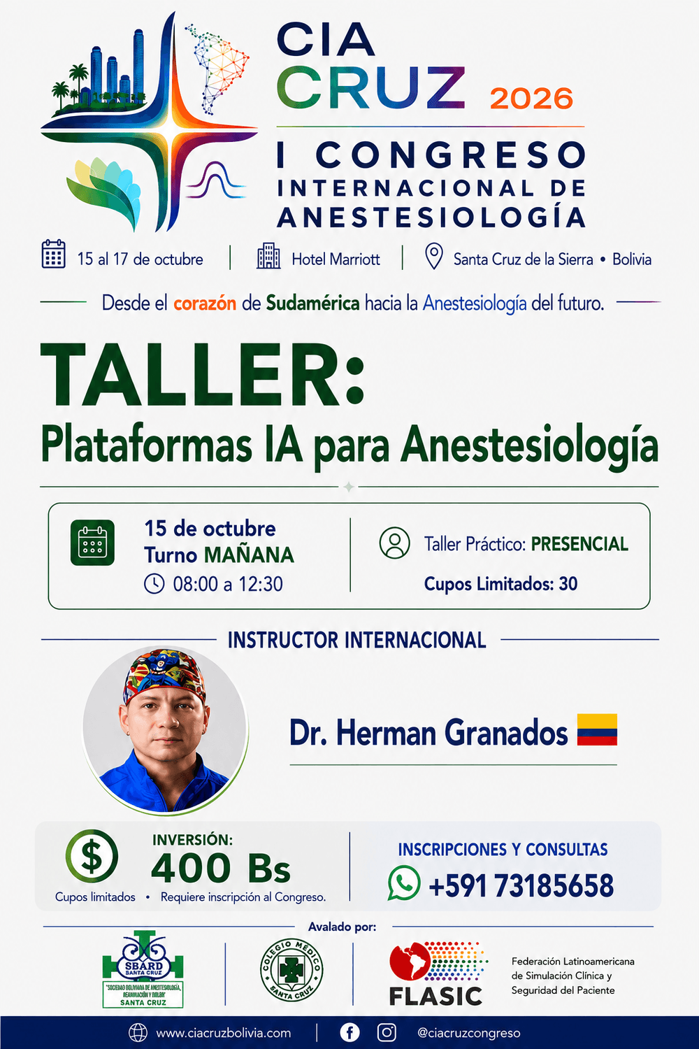 Taller Plataformas IA para Anestesiología