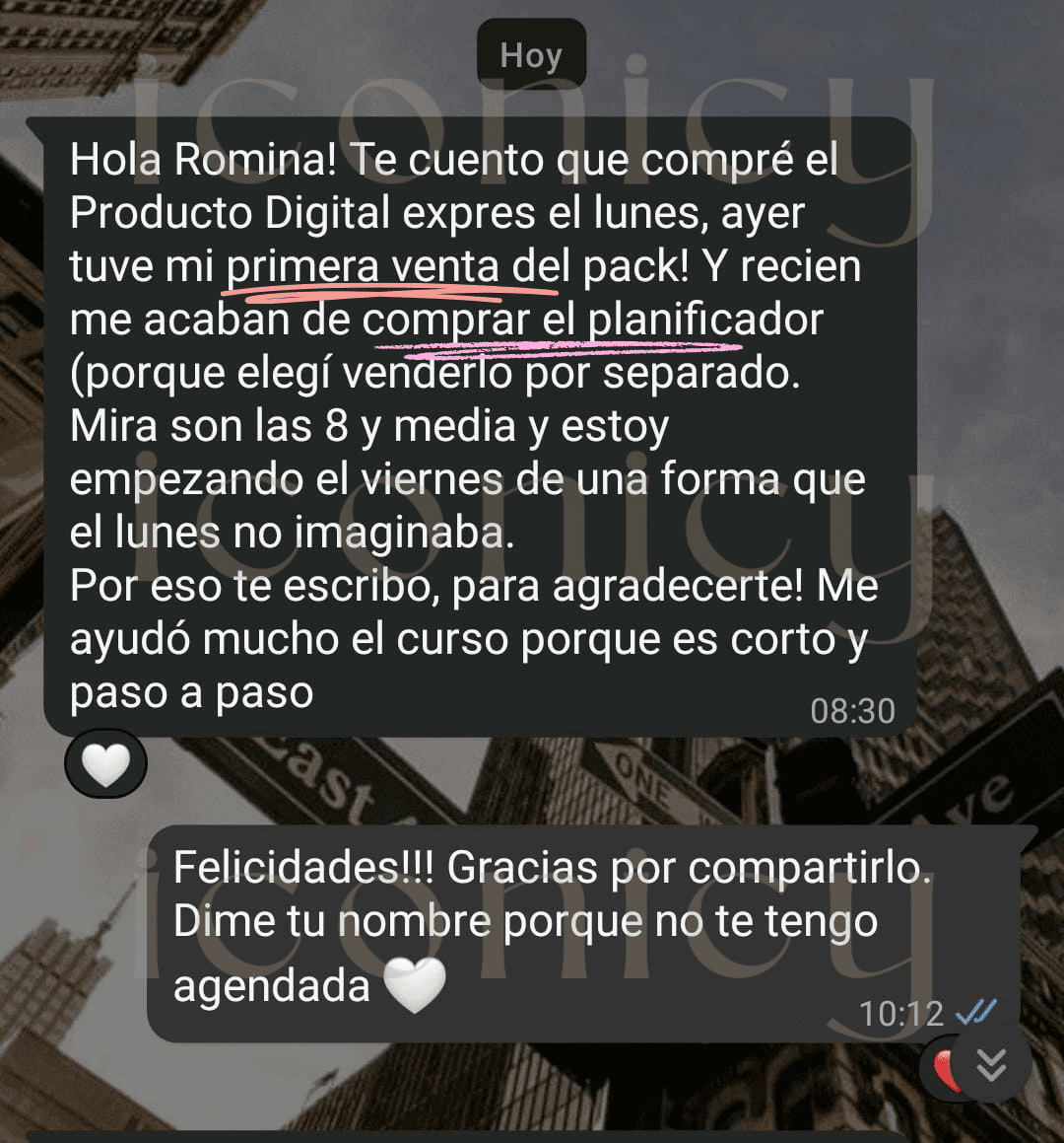 Testimonio Producto Digital Express - Iconicy