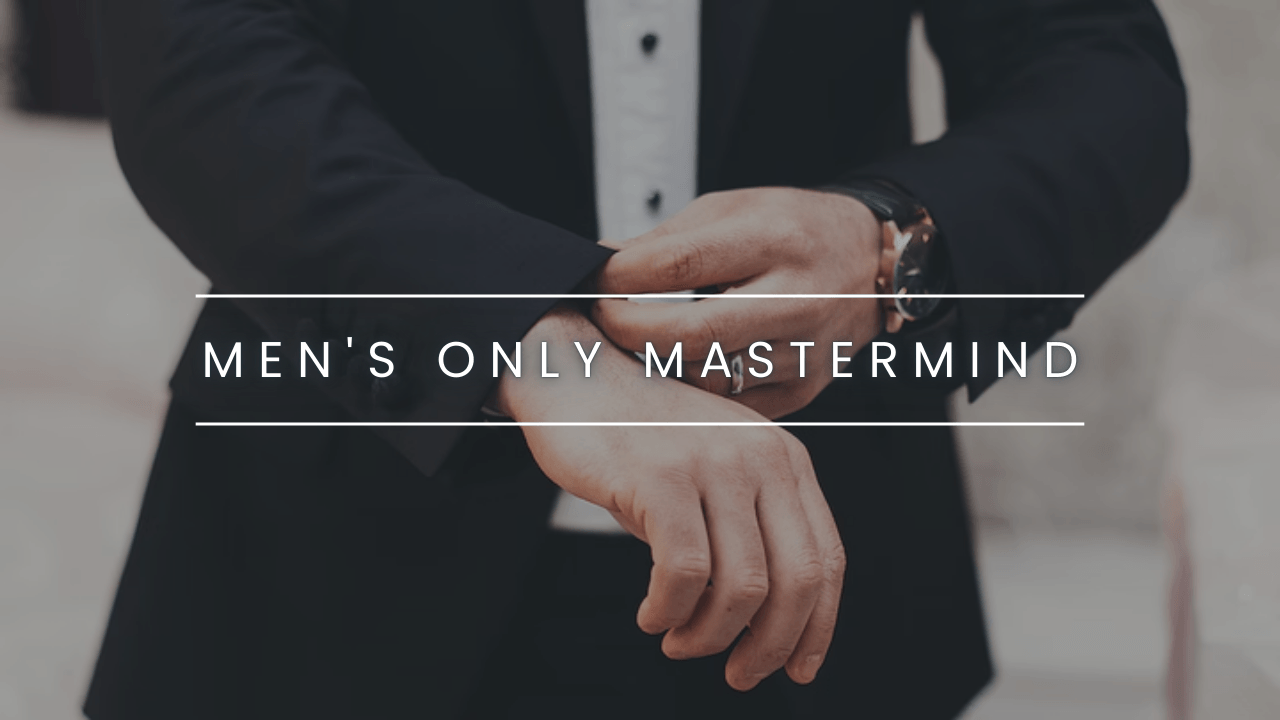 Cover of Men’s Only Mastermind program by Fiona Ellis, archetypal integration and legacy leadership for men.